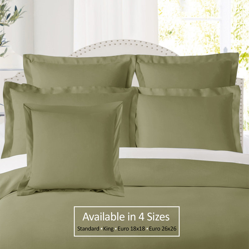 Polyester Bedding, 18" x 18", Sage Green
