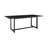 Trosclair 7 Piece Outdoor Patio Dining Table Set in Aluminum with Grey Cushions-104596853