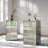 Amla Antique Mirrored Small Accent End Table