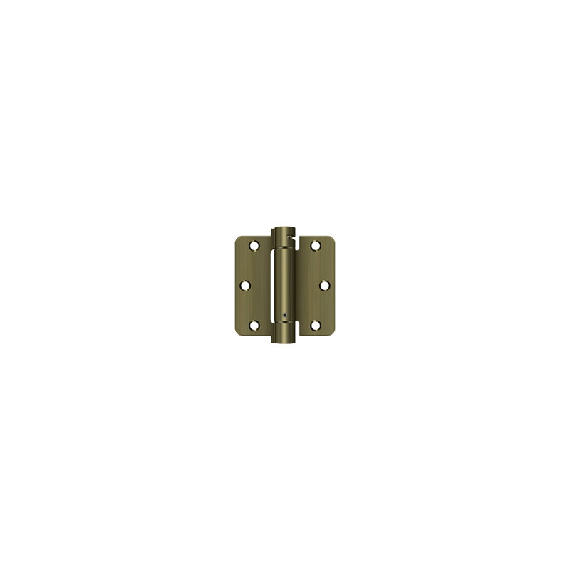 Steel Hinge, Antique Brass