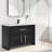 Single Handle Waterfall Bathroom Faucet with Water Supply Lines-101412647