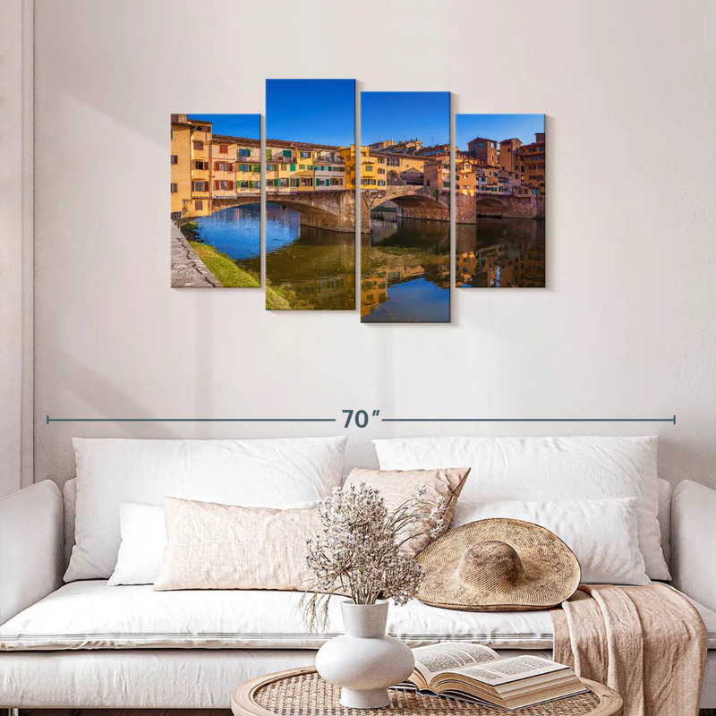 Lilie Ponte Vecchio à Florence, H 27 po x l 43 po