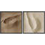 "Effet 3D - Élégant beige brun abstrait, minimaliste, neutre, œuvre d'art, photo, décor moderne" - 2 pièces-101924813-101924810