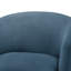 Fauteuil d'appoint pivotant en tonneau - bleu-130132890