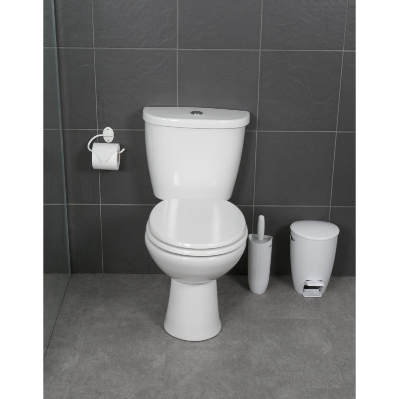 Plastic Free-Standing Toilet Brush and Holder