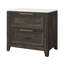 Table de chevet brun foncé Melissa