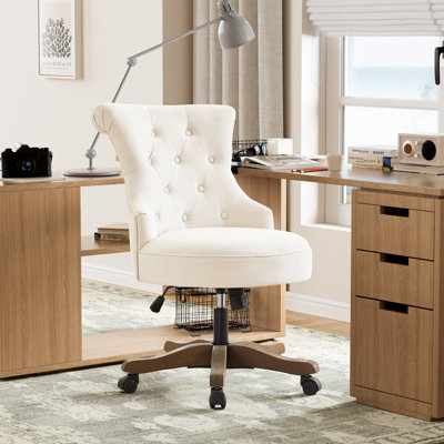 Asyra Wide Back Tufted Swivel Task Chair