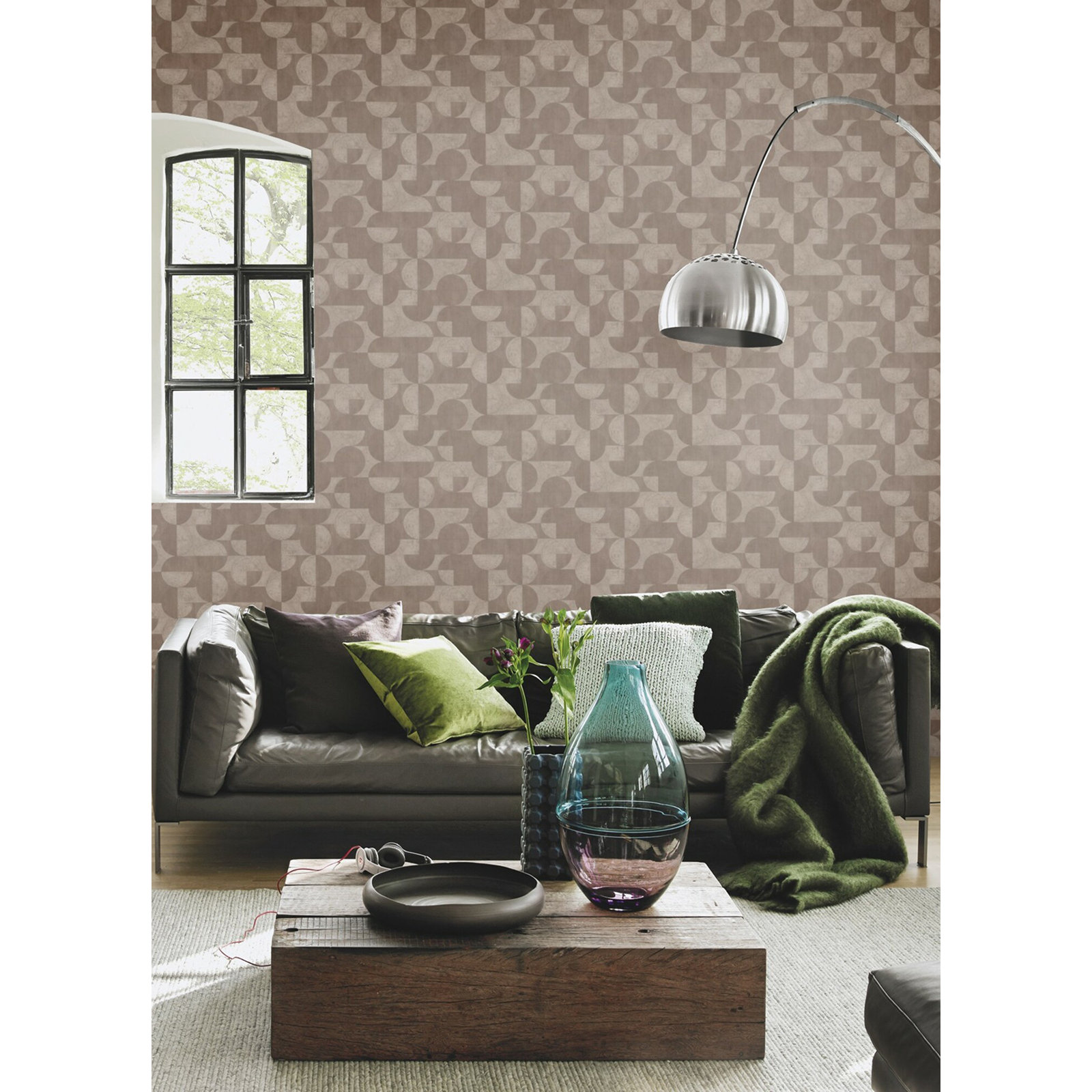 Mid-Century Geometric Wallpaper