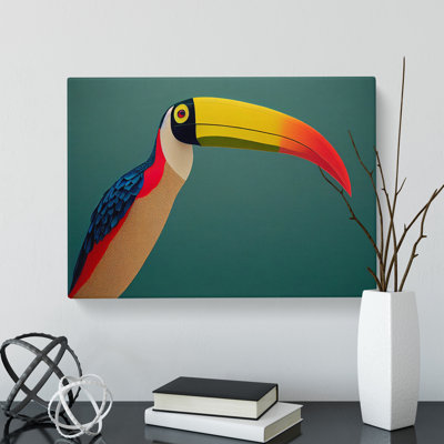 Delightful Toucan Bird - Wrapped Canvas