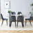Rectangular Pedestal Dining Table Set-2070566453-2070566455
