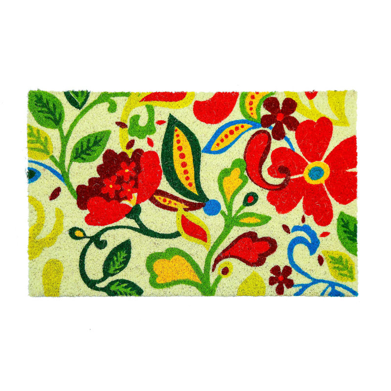 Tapis de porte blanchi