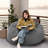 Ester Refillable Foam Bean Bag Chair-107283463-107283464