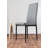 Tierra Modern Glass & Metal Extendable Dining Table Set & 4 Luxury Faux Leather Dining Chairs-1043983525