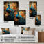 Westbury - paon, art mural en acrylique-101507085