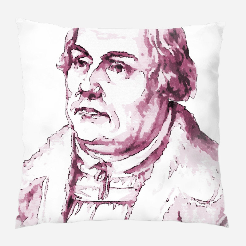 Coussin décoratif Pfeifer Luther, Micro suède, Intérieur