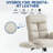Ergonomic Faux Leather Tufted Executive Office Chair with Padded Armrest-1964332363