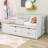 Wood Daybed with Drawers and Shelves-1807396036-1807396033