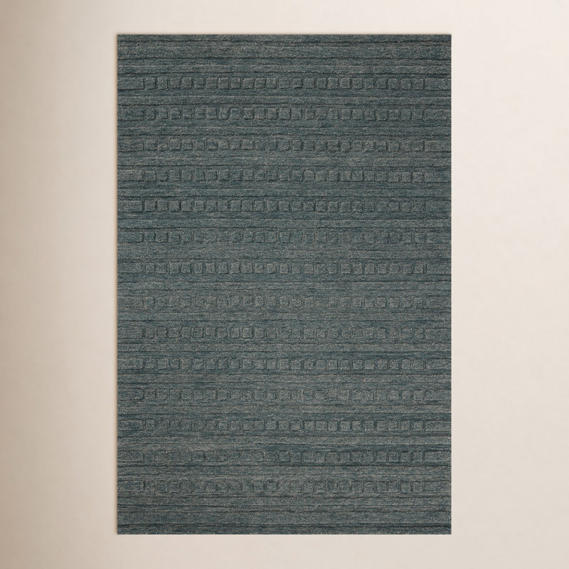 Chris Loves Julia x Loloi Bradley Teal / Teal Area Rug, Square 1'6"