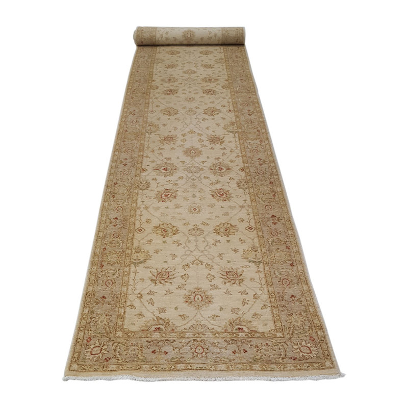 Davey Hand Knotted 4x20 Ivory Runner