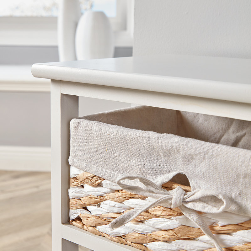 Cervantes Fully Assembled 3 Basket Drawer Chest
