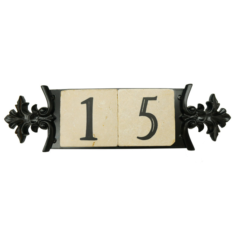 Plaque d'adresse murale 1 ligne Victoria, Oui