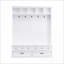 Arbre d'entrée avec banc relevable, 2 tiroirs et amp; 5 crochets | Rangement pour hall d'entrée rétro blanc l 59 po | Blanc | Panneau de fibres à densité moyenne