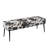 Modern Cowhide Pattern Upholstered Entryway Accent Bench-68825282