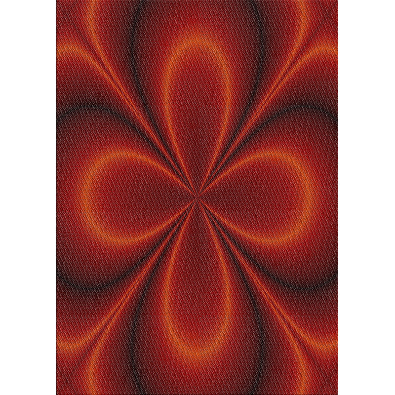 Tapis rouge en laine touffeté à la main Aspelare