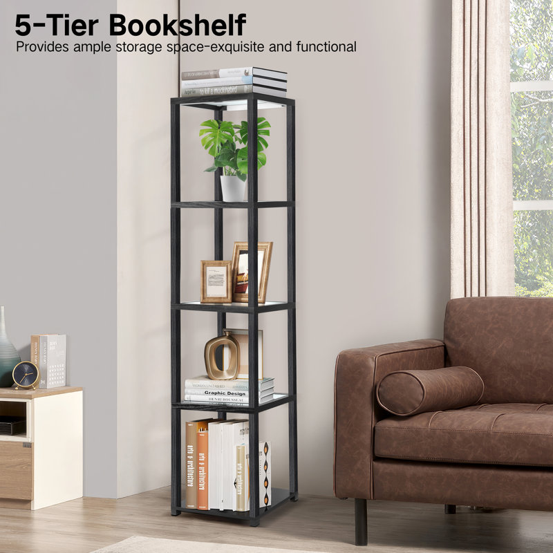 67" Column Floor Lamp With Remote&APP and Built-in LED Lights