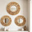 Ensemble de miroirs muraux Boho Rapia
