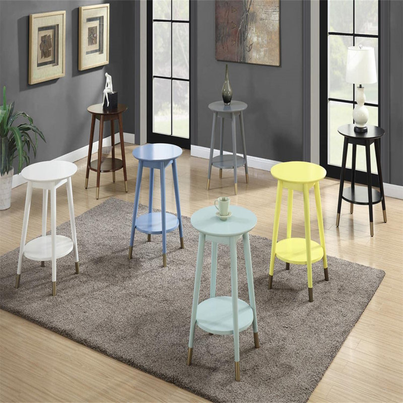 Decebal End Table, White