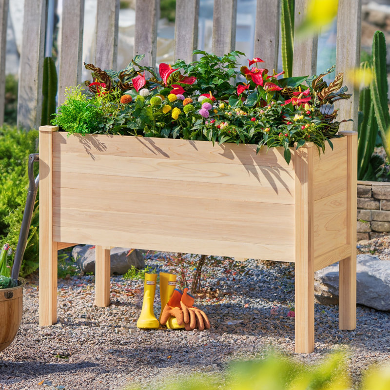 Lit de jardin surélevé avec pieds Yadid