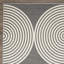 Tapis intérieur / extérieur gris en polypropylène touffeté à la machine Barraco-86811269