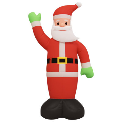 Inflatable Santa Claus Xmas Decoration with LEDs Christmas Lighting