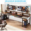 Two Person Desk With Monitor Stand (Not Including Chair)-679693286