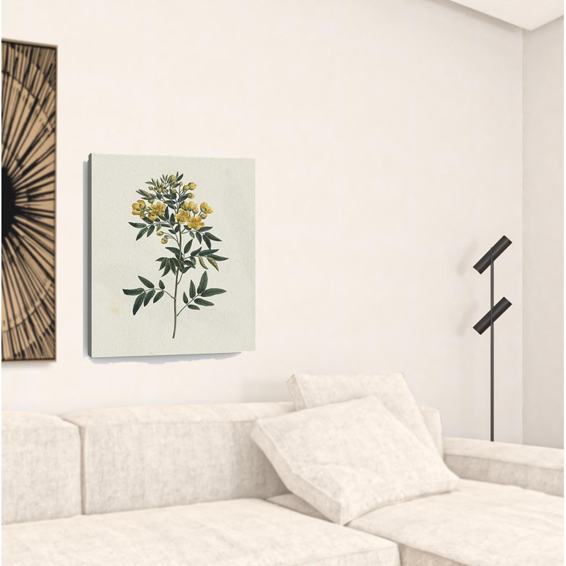 Art mural singulier «Yellow Blossom Branch»
