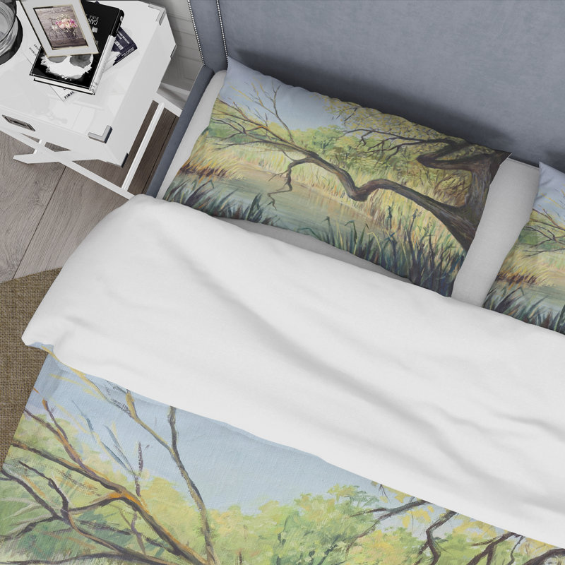 Ensemble de housse de couette The Lake of Silence - Lake House - Microfibre de polyester