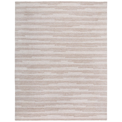 Mable Ebony Hand Tufted Wool Cotton Rug in Beige/Ivory