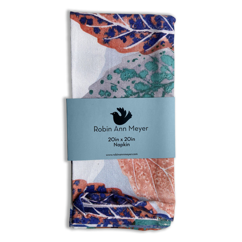 Turkish Cotton Floral Square Napkin