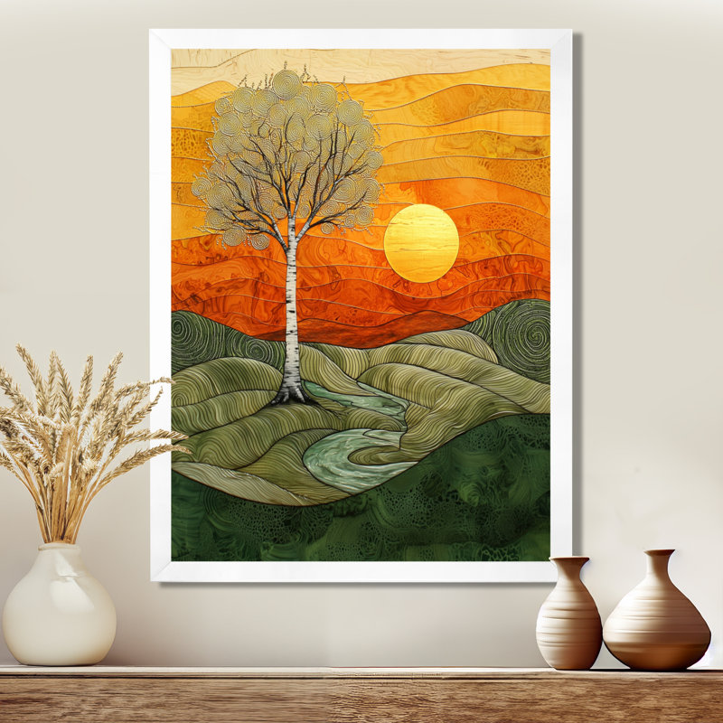 Whittlesey - paysages, impressions d'art mural, H 20 po x l 12 po, Blanc, Avec cadre