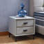 Table de chevet moderne avec 2 tiroirs Emidia-584258610