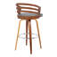 Swivel Upholstered Counter Stool with Solid Wood Frame-31454913-31454916