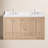 Aula 60 inch Double Bathroom Vanity with 2" Thassos White Quartz Countertop-423780124