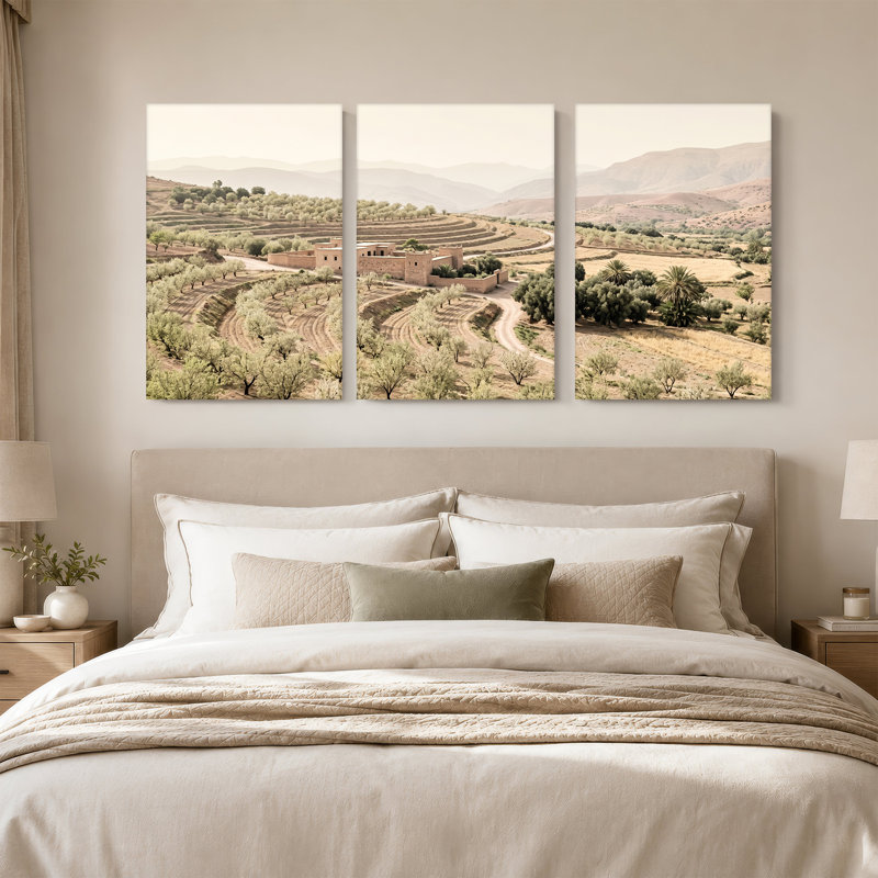 Art mural sur toile en terrasses, 30"H x 20"W x 3pcs