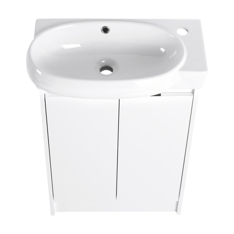 Luxueux meuble-lavabo avec des fonctionnalités avancées pour un confort ultime, Blanc