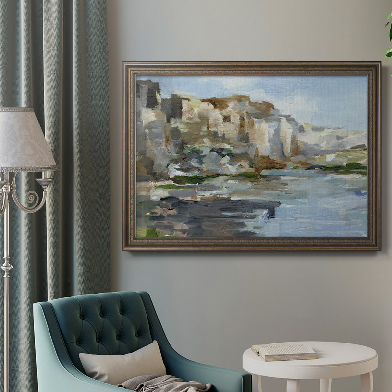 Western Cliff I - reproduction d'art sur toile, H 16 po x l 20 po x P 2,5 po