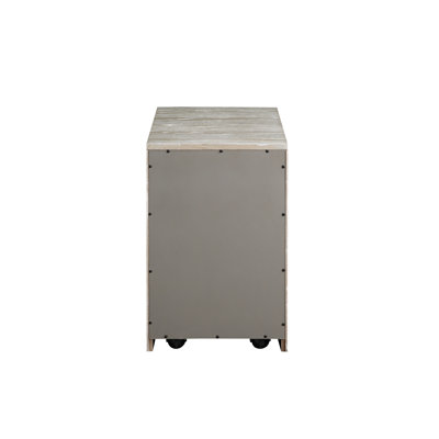 Samul 24" H 2-Drawer Wood Mobile File Cabinet