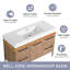 Meuble-lavabo simple autoportant 48 po avec plateau en résine et portes et tiroirs à fermeture en douceur Nyrith-1141763562