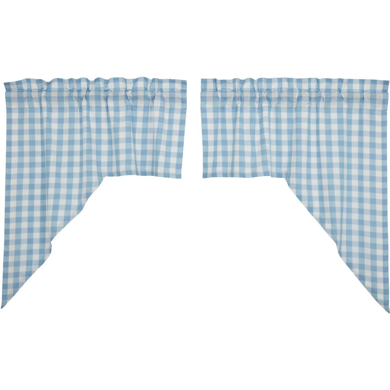 Cantonnière 72 po Annie, Bleu gris