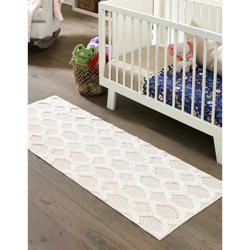 Jordalier Cotton Moroccan Indoor Rug, Runner 2'3" x 8'